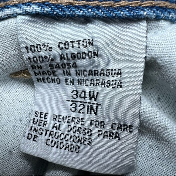 Bugle Boy Gold Label Baggy Fit Jeans Pleated 34 x 32 Y2K - Picture 6 of 7